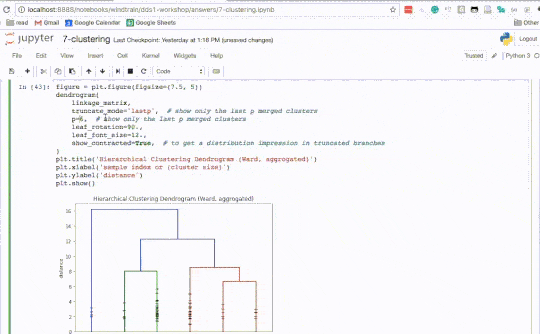example data science notebook on Jupyter